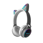 Flash Light Cute Cat Ears Wireless Bluetooth Headphones Kid Girls Stereo Headset With Mic
